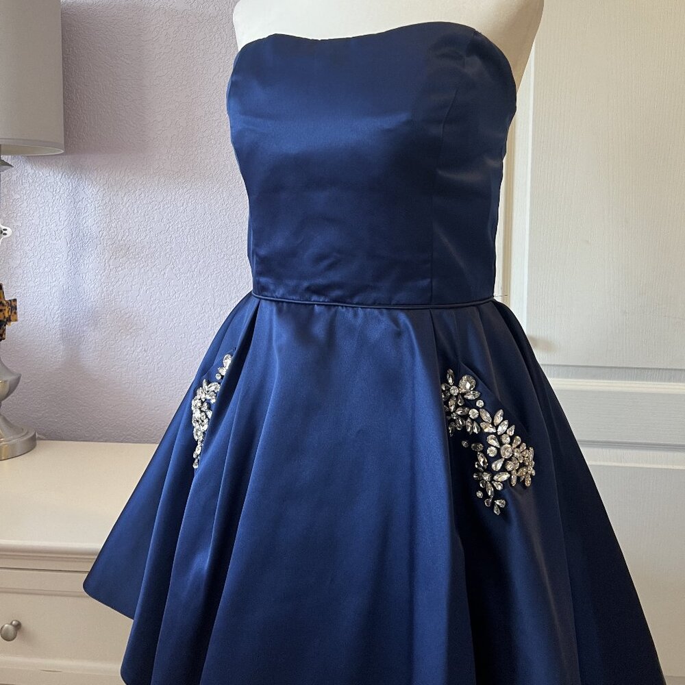 Sherri Hill 51390 Blue Cocktail Dress
